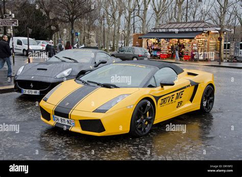 Rent a Ferrari or a Lamborghini in Paris 